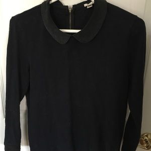 J. Crew Peter Pan Collar Cotton and Silk Small